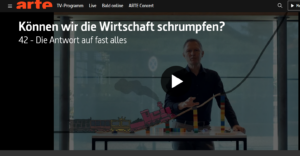 Screenshot arte tv Können wir die Wirtschaft schrumpfen